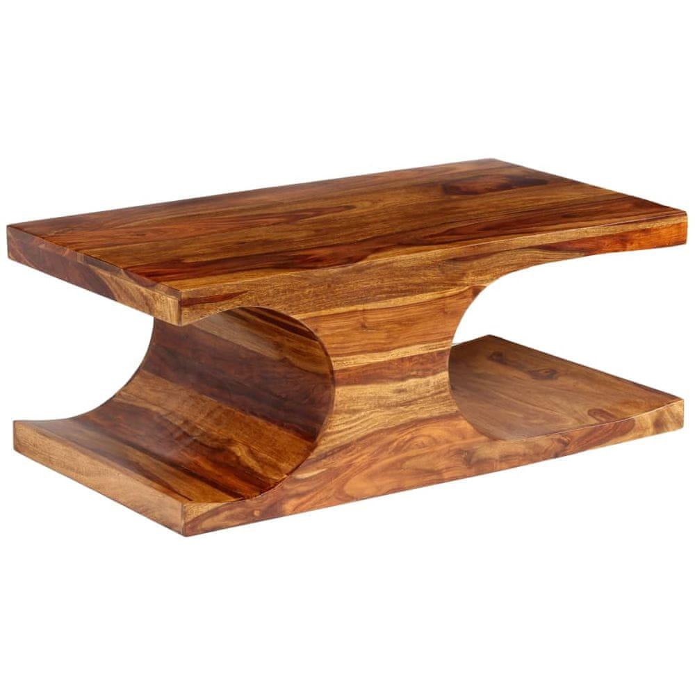 Petromila vidaXL Konferenčný stolík, masívne sheeshamové drevo, 90x50x35 cm